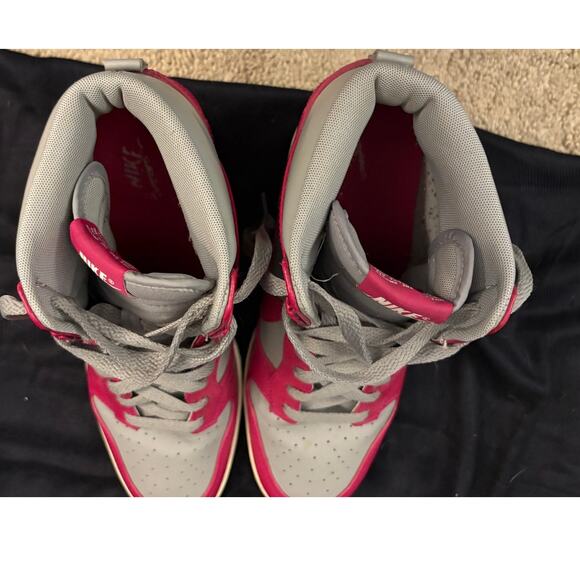 Nike Dunk Sky Hi 528899 001 Medium Grey /Sport Fuchsia-Sail Wmn Sz 10 Wedge 2012 - Picture 10 of 11